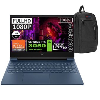 HP Victus 16-S0060NT 8D7V8EAH04 Harici GeForce RTX 3050 AMD Ryzen 7 16 GB Ram DDR5 1 TB SSD 16.1 inç Full HD FreeDos Gaming Notebook Laptop