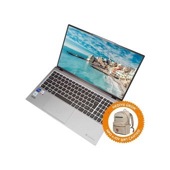 Everest EverBook EB-21A25 Dahili Intel Iris Xe Graphics Intel Core i5 16 GB Ram DDR4 512 GB SSD 15.6 inç Full HD Windows 11 Pro Laptop