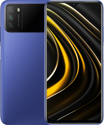 Poco M3 128 Gb Hafıza 4 Gb Ram 6.53 İnç 48 MP Çift Hatlı Ips Lcd Ekran Android Akıllı Cep Telefonu Mavi