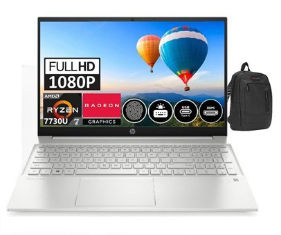 HP Pavilion 15 - EH3003NT HP7P6J8EA45 Dahili AMD Radeon Graphics AMD Ryzen 7 64 GB Ram DDR4 256 GB SSD 15.6 İnç Full HD Windows 11 Pro Laptop