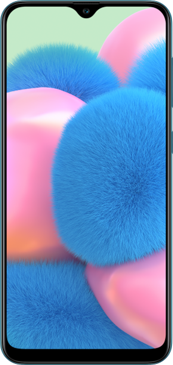 Samsung Galaxy A30S 64 Gb Hafıza 4 Gb Ram 6.4 İnç 25 MP Super Amoled Ekran Android Akıllı Cep Telefonu Mavi