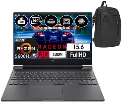 HP Victus V7J3T4EA05 Harici AMD Radeon RX 6500M AMD Ryzen 5 32 GB Ram DDR4 1 TB SSD 15.6 inç Full HD FreeDos Laptop