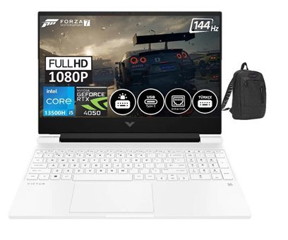 HP Victus Gaming 15-FA1035NT HP7N9V4EA04 Harici GeForce RTX 4050 Intel Core i5 32 GB Ram DDR4 512 GB SSD 15.6 inç Full HD FreeDos Gaming Notebook Laptop