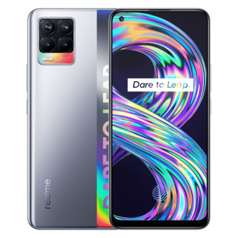 Realme 8 128 Gb Hafıza 6 Gb Ram 6.4 İnç 64 MP Çift Hatlı Super Amoled Ekran Android Akıllı Cep Telefonu Gümüş