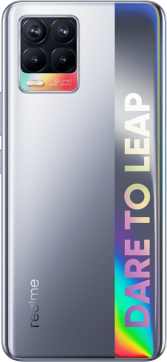 Realme 8 128 Gb Hafıza 6 Gb Ram 6.4 İnç 64 MP Çift Hatlı Super Amoled Ekran Android Akıllı Cep Telefonu Gümüş