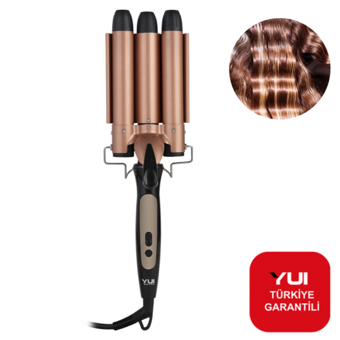 Yui KB 53 32 mm Seramik İyonlu Wag Saç Maşası Rose Gold