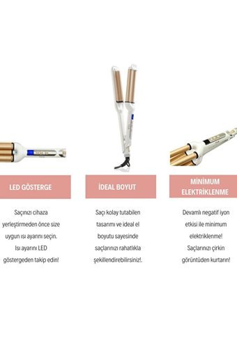 Yui DHS 1868 19 mm Seramik İyonlu Wag Saç Maşası