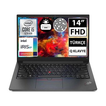Lenovo ThinkPad E14 Gen 4 21E30086TX BT5 Dahili Intel Iris Xe Graphics Intel Core i5 8 GB Ram DDR4 512 GB SSD 14 inç Full HD FreeDos Laptop