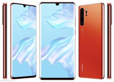 Huawei P30 Pro 128 Gb Hafıza 6 Gb Ram 6.47 İnç 40 MP Çift Hatlı Oled Ekran Android Akıllı Cep Telefonu Kırmızı