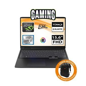 Lenovo IdeaPad Gaming 3 82S9013WTX11 GeForce RTX 3050 Ti Intel Core i7 64 GB Ram DDR4 512 GB + 1 TB SSD 15.6 inç Full HD FreeDos Gaming Notebook Laptop