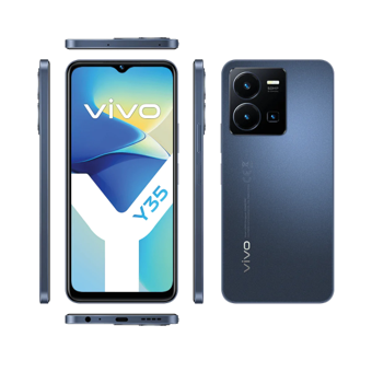 Vivo Y35 256 Gb Hafıza 8 Gb Ram 6.58 İnç 50 MP Çift Hatlı Ips Lcd Ekran Android Akıllı Cep Telefonu Mavi