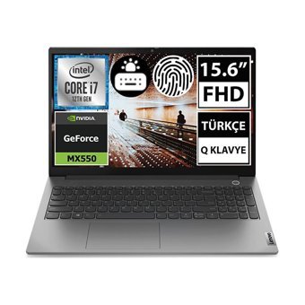 Lenovo ThinkBook 15 21DJ00G9TX BT41 Harici GeForce MX 550 Intel Core i7 12 GB Ram DDR4 256 GB SSD 15.6 inç Full HD Windows 11 Home Laptop