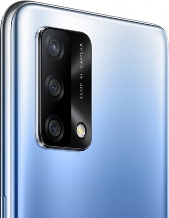 Oppo A74 (Cph2219) 128 Gb Hafıza 4 Gb Ram 6.43 İnç 48 MP Çift Hatlı Amoled Ekran Android Akıllı Cep Telefonu Mavi