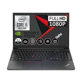 Lenovo ThinkPad E15 Gen 4 21E60073TX17 Harici GeForce MX 550 Intel Core i5 40 GB Ram DDR4 512 GB SSD 15.6 inç Full HD Windows 11 Pro Laptop