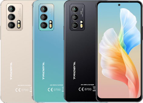 Trident A80 256 Gb Hafıza 8 Gb Ram 6.43 İnç 64 MP Android Akıllı Cep Telefonu Mavi
