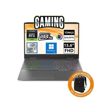Lenovo LOQ 82XV00G8TR13 Harici GeForce RTX 4060 Intel Core i7 64 GB Ram DDR5 1 TB SSD 15.6 inç Full HD Windows 11 Pro Gaming Notebook Laptop