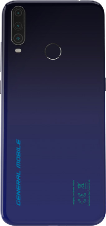 General Mobile Gm 10 64 Gb Hafıza 3 Gb Ram 6.52 İnç 13 MP Ips Lcd Ekran Android Akıllı Cep Telefonu Mavi