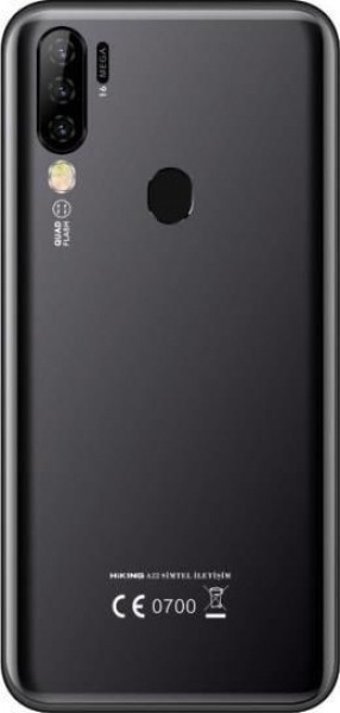 Hiking A22 64 Gb Hafıza 4 Gb Ram 6.35 İnç 16 MP Ips Lcd Ekran Android Akıllı Cep Telefonu Siyah