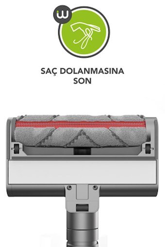 Wero WZ11 Hepa Filtreli 450 W Şarjlı Dikey Süpürge Gri