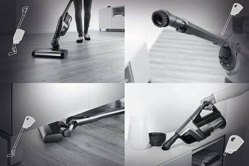 Miele HX1 Triflex 11514470 Hepa Filtreli 170 W Şarjlı Dikey Süpürge Gri