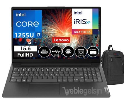 Lenovo V15 G3 IAP 882TT00C6TX18 Dahili Intel Iris Xe Graphics Intel Core i7 8 GB Ram DDR4 512 GB SSD 15.6 inç Full HD Windows 11 Home Laptop