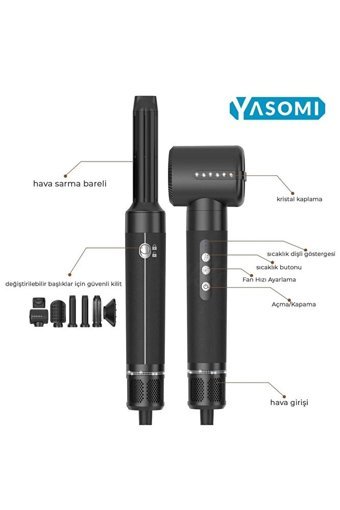 Yasomi S1 Pro 30 mm Titanyum İyonlu Saç Maşası