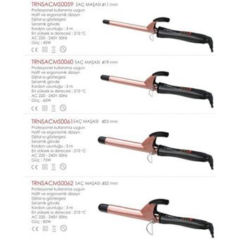 Trina TRNSACMS0060 19 mm Seramik Saç Maşası