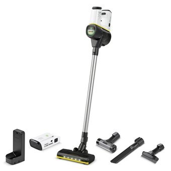 Karcher VC6 Cordless Premium OurFamily Hepa Filtreli 250 W Şarjlı Dikey Süpürge Gri