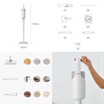 Xiaomi Tornado Hepa Filtreli 600 W Kablolu Dikey Süpürge Beyaz