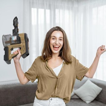 Blaupunkt A40 Hepa Filtreli 350 W Şarjlı Dikey Süpürge Sarı