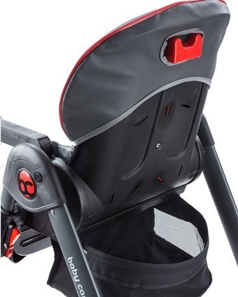 Baby Care BC-515 Multiflex Plastik Emniyet Kemeri 15 kg Kapasiteli Tekerlekli Tepsili Katlanır Portatif Mama Sandalyesi Siyah