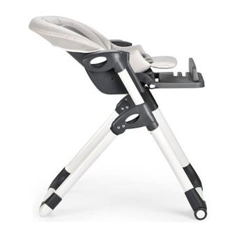 Duux Alkon Metal Emniyet Kemeri 15 kg Kapasiteli Tekerlekli Tepsili Katlanır Portatif Mama Sandalyesi Siyah