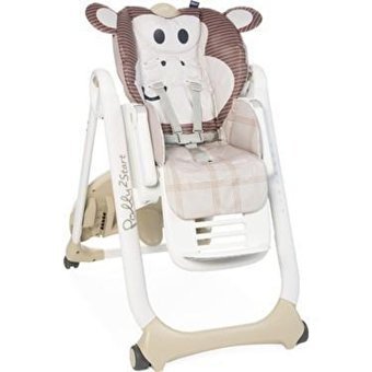 Chicco Polly 2 Start Plastik Emniyet Kemeri 15 kg Kapasiteli Tekerlekli Tepsili Katlanır Mama Sandalyesi Beyaz