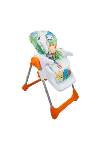 Fisher Price Metal Emniyet Kemeri 15 kg Kapasiteli Tepsili Katlanır Mama Sandalyesi Beyaz