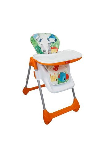 Fisher Price Metal Emniyet Kemeri 15 kg Kapasiteli Tepsili Katlanır Mama Sandalyesi Beyaz