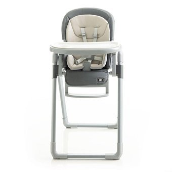 Baby Plus Master Cook Metal Emniyet Kemeri Tepsili Katlanır Mama Sandalyesi Gri
