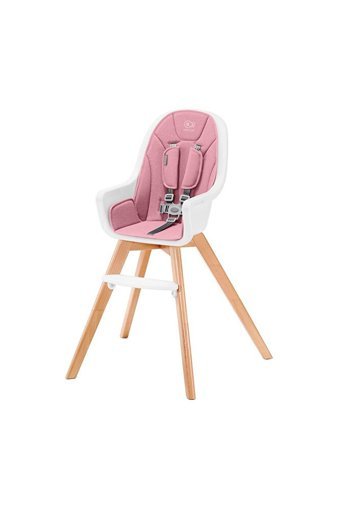 Kinderkraft Tixi Polyester Emniyet Kemeri 9 kg Kapasiteli Tepsili Portatif Mama Sandalyesi Beyaz-Pembe