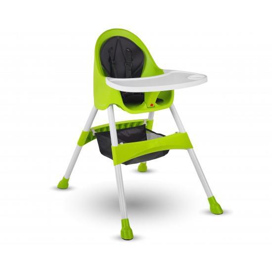 Baby Hope 7001 Royal Plastik Emniyet Kemeri 20 kg Kapasiteli Tepsili Portatif Mama Sandalyesi Yeşil