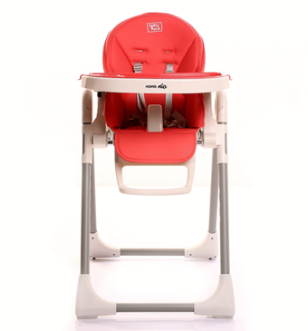 Baby Plus Mama Mia Kumaş Emniyet Kemeri 20 kg Kapasiteli Tepsili Katlanır Portatif Mama Sandalyesi Pembe