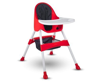 Baby Hope BH-7001 Royal Plastik Emniyet Kemeri 20 kg Kapasiteli Tepsili Portatif Mama Sandalyesi Yeşil