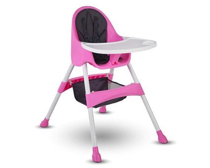Baby Hope BH-7001 Royal Plastik Emniyet Kemeri 20 kg Kapasiteli Tepsili Portatif Mama Sandalyesi Yeşil