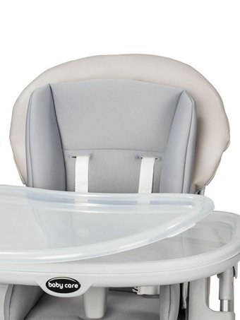 Baby Care BC-511 Flex Plastik Emniyet Kemeri 15 kg Kapasiteli Tepsili Katlanır Portatif Mama Sandalyesi Kahverengi