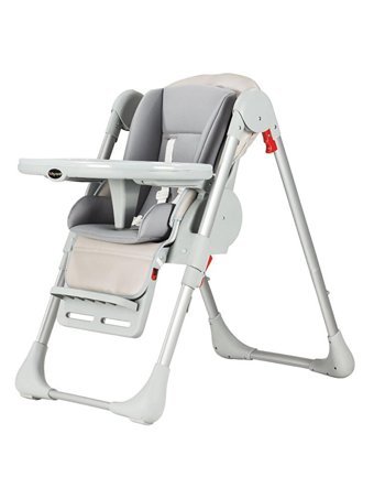 Baby Care BC-511 Flex Plastik Emniyet Kemeri 15 kg Kapasiteli Tepsili Katlanır Portatif Mama Sandalyesi Kahverengi