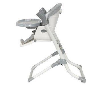 Lorelli Ventura Metal Emniyet Kemeri 15 kg Kapasiteli Tepsili Katlanır Mama Sandalyesi Gri