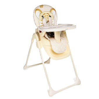 Baby Plus Sweet Plastik Emniyet Kemeri 15 kg Kapasiteli Tepsili Katlanır Mama Sandalyesi Bej
