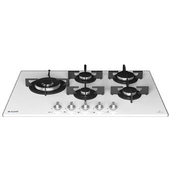 Arçelik OCD T 752 EWB Beyaz Cam 5 Gözlü Wok Gözlü Gazlı Ankastre Ocak