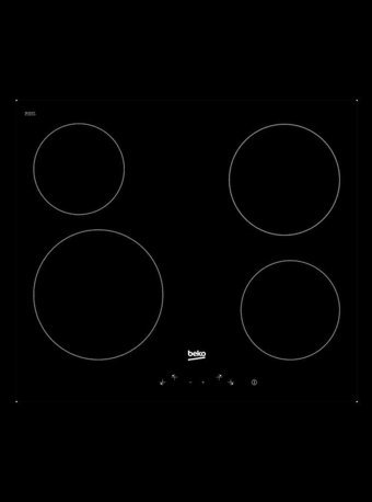 Beko AOV 64400 Siyah Cam 4 Gözlü İndüksiyon Ankastre Ocak