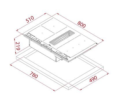 Teka AFF 87601 Siyah Cam 4 Gözlü Elektrikli Ankastre Ocak