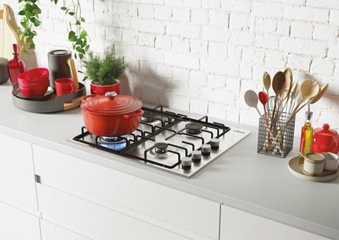 Hoover HHW 6 LMX Paslanmaz Çelik 4 Gözlü Doğalgazlı Ankastre Inox Ocak