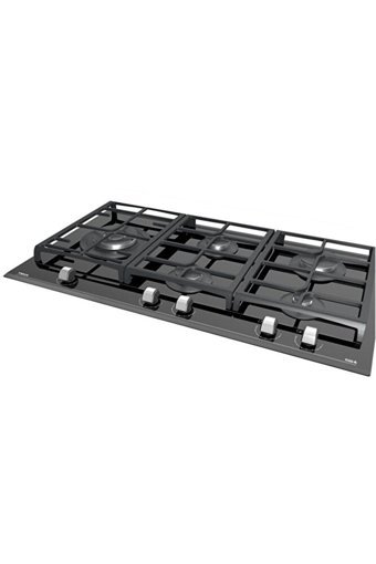 Teka GZC 95320 XBN Siyah Cam 5 Gözlü Wok Gözlü Gazlı Ankastre Ocak